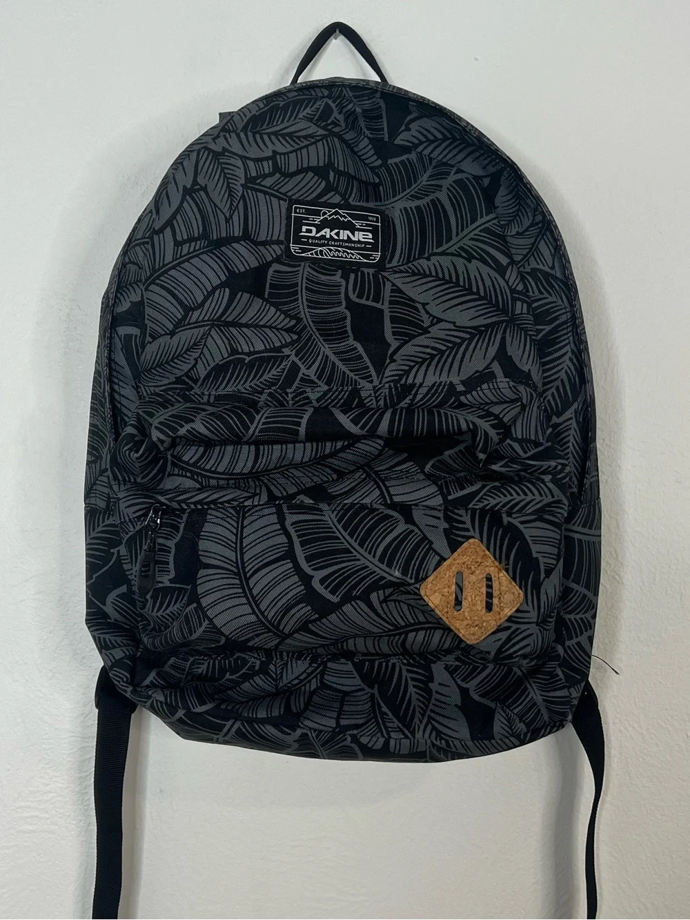 Dakine Black Leaf Print Backpack - Black